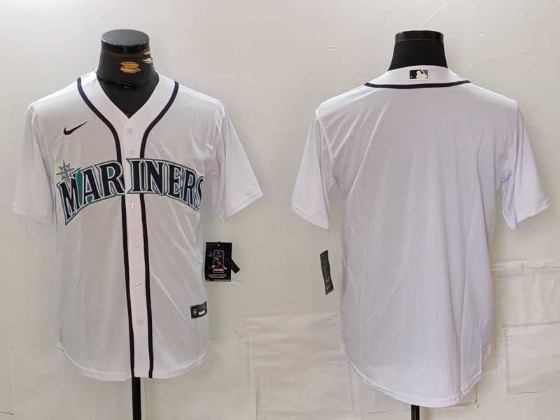 Men%27s Seattle Mariners Blank White Cool Base Stitched jersey->st.louis cardinals->MLB Jersey